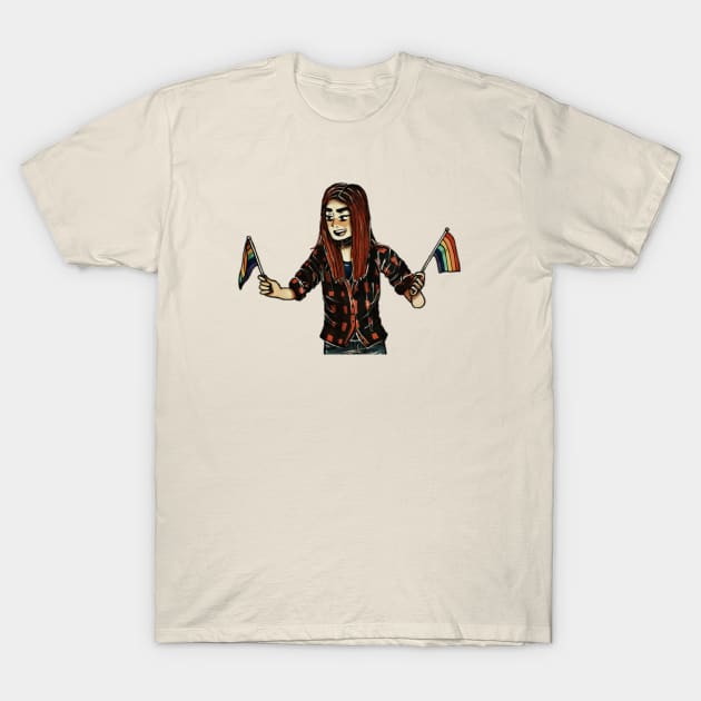 Pride Nicole Haught T-Shirt by Skip A Doodle